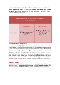 Jornada de Formación Bilingüe