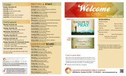 The Weekly - Calvary Monument Bible Church
