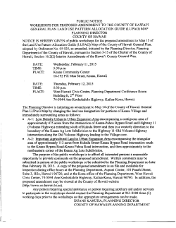 public notice workshops for proposed amendment to the county of