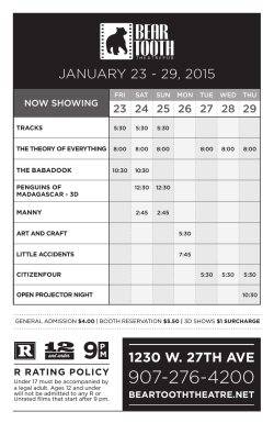 1230 W. 27TH AVE - Bear Tooth Theatrepub