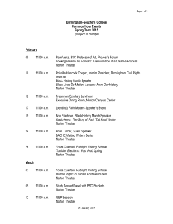 Common Hour Events - Birmingham