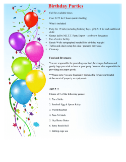 Birthday Parties