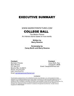 Business Plan - College Ball Movie