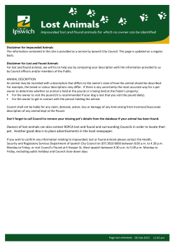 Owners of lost animals can also contact RSPCA lost and found and