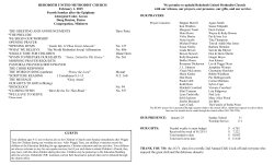 We promise to uphold Rehoboth United Methodist