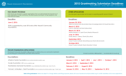 Printable Grants Calendar - Hawaii Community Foundation