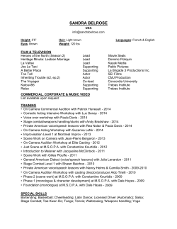 Resume - Sandra Belrose