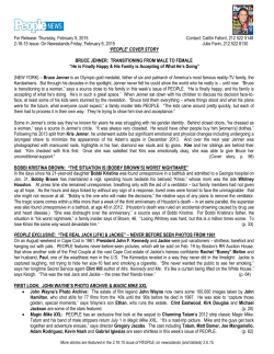 For Release: Wednesday, January 28, 2015 Contact