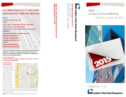 2015 IREM Industry Forecast Meeting Registration