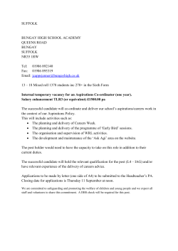 01986 892140 Fax: 01986 895319 Email: jcappsjenner@b