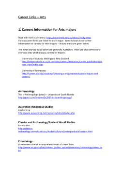 Career Links – Arts - Careers and Employment