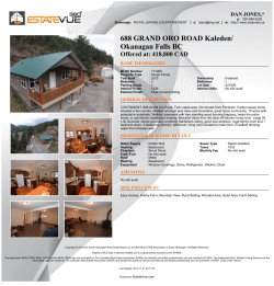 688 GRAND ORO ROAD Kaleden/ Okanagan Falls BC
