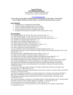 French III Honors midterm review 14