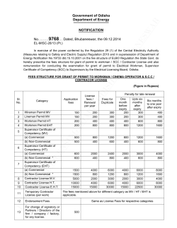 ELECTRICAL LICENSING BOARD, ODISHA, BHUBANESWAR