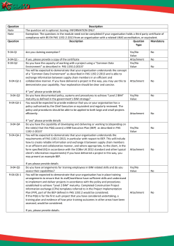 Procurement Questions Level 2 - Constructing Excellence in Wales