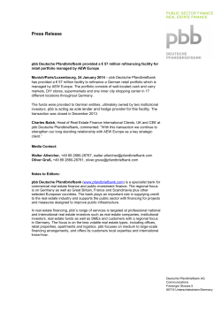 140124 PR REF AEW FINAL - Deutsche Pfandbriefbank AG