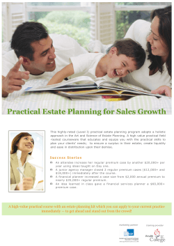 Download brochure - Insurance and Financial Practitioners