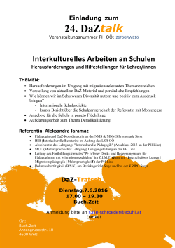 24. DaZtalk - Buch.Zeit